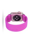 Solid Color Printing Nylon Smart Watch Band for Apple Watch Series 8 45mm / Ultra 49mm / 7 45mm / Series 6 / SE / SE (2022) 44m / 5 / 4 44mm / Series 3 / 2 / 1 42mm - Deep Pink