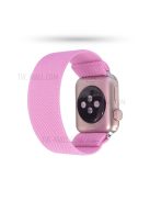 Solid Color Printing Nylon Smart Watch Band for Apple Watch Series 8 45mm / Ultra 49mm / 7 45mm / Series 6 / SE / SE (2022) 44m / 5 / 4 44mm / Series 3 / 2 / 1 42mm - Light Pink