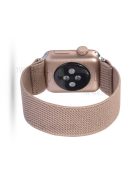 Solid Color Printing Nylon Smart Watch Band for Apple Watch Series 8 45mm / Ultra 49mm / 7 45mm / Series 6 / SE / SE (2022) 44m / 5 / 4 44mm / Series 3 / 2 / 1 42mm - Rose Gold