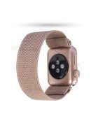 Solid Color Printing Nylon Smart Watch Band for Apple Watch Series 8 45mm / Ultra 49mm / 7 45mm / Series 6 / SE / SE (2022) 44m / 5 / 4 44mm / Series 3 / 2 / 1 42mm - Rose Gold