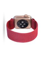 Solid Color Printing Nylon Smart Watch Band for Apple Watch Series 8 45mm / Ultra 49mm / 7 45mm / Series 6 / SE / SE (2022) 44m / 5 / 4 44mm / Series 3 / 2 / 1 42mm - Watermelon Red