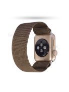 Solid Color Printing Nylon Watch Band for Apple Watch Series 10 42mm / 9 8 7 41mm / 6 5 4 SE SE (2022) SE (2023) 40mm / 3 2 1 38mm - Brown