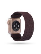 Solid Color Printing Nylon Watch Band for Apple Watch Series 10 42mm / 9 8 7 41mm / 6 5 4 SE SE (2022) SE (2023) 40mm / 3 2 1 38mm - Coffee