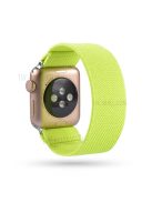 Solid Color Printing Nylon Watch Band for Apple Watch Series 10 42mm / 9 8 7 41mm / 6 5 4 SE SE (2022) SE (2023) 40mm / 3 2 1 38mm - Fluorescent Green