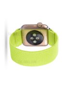 Solid Color Printing Nylon Watch Band for Apple Watch Series 10 42mm / 9 8 7 41mm / 6 5 4 SE SE (2022) SE (2023) 40mm / 3 2 1 38mm - Fluorescent Green