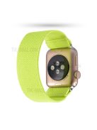 Solid Color Printing Nylon Watch Band for Apple Watch Series 10 42mm / 9 8 7 41mm / 6 5 4 SE SE (2022) SE (2023) 40mm / 3 2 1 38mm - Fluorescent Green