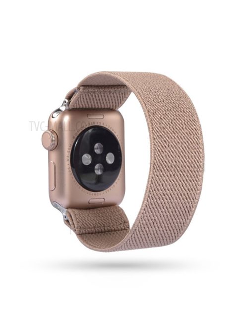 Solid Color Printing Nylon Watch Band for Apple Watch Series 10 42mm / 9 8 7 41mm / 6 5 4 SE SE (2022) SE (2023) 40mm / 3 2 1 38mm - Khaki