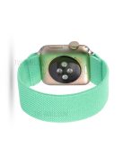 Solid Color Printing Nylon Watch Band for Apple Watch Series 10 42mm / 9 8 7 41mm / 6 5 4 SE SE (2022) SE (2023) 40mm / 3 2 1 38mm - Light Green