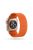 Solid Color Printing Nylon Watch Band for Apple Watch Series 10 42mm / 9 8 7 41mm / 6 5 4 SE SE (2022) SE (2023) 40mm / 3 2 1 38mm - Orange