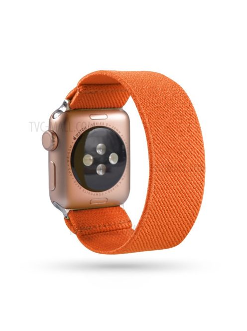 Solid Color Printing Nylon Watch Band for Apple Watch Series 10 42mm / 9 8 7 41mm / 6 5 4 SE SE (2022) SE (2023) 40mm / 3 2 1 38mm - Orange