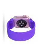 Solid Color Printing Nylon Watch Band for Apple Watch Series 10 42mm / 9 8 7 41mm / 6 5 4 SE SE (2022) SE (2023) 40mm / 3 2 1 38mm - Purple