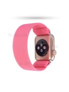 Solid Color Printing Nylon Watch Band for Apple Watch Series 10 42mm / 9 8 7 41mm / 6 5 4 SE SE (2022) SE (2023) 40mm / 3 2 1 38mm - Watermelon Red