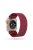 Solid Color Printing Nylon Watch Band for Apple Watch Series 10 42mm / 9 8 7 41mm / 6 5 4 SE SE (2022) SE (2023) 40mm / 3 2 1 38mm - Wine Red