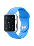 Sport Bands for Apple Watch Series 10 42mm / 9 8 7 41mm / SE (2023) SE (2022) SE 6 5 4 40mm / 3 2 1 38mm Soft Silicone Watch Strap (Standard Size: S / M) - Blue