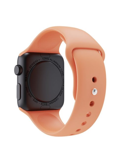 Sport Bands for Apple Watch Series 10 42mm / 9 8 7 41mm / SE (2023) SE (2022) SE 6 5 4 40mm / 3 2 1 38mm Soft Silicone Watch Strap (Standard Size: S / M) - Honeydew Melon Color