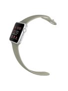 Sport Bands for Apple Watch Series 10 42mm / 9 8 7 41mm / SE (2023) SE (2022) SE 6 5 4 40mm / 3 2 1 38mm Soft Silicone Watch Strap (Standard Size: S / M) - Khaki Gray