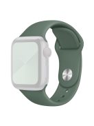 Sport Bands for Apple Watch Series 10 42mm / 9 8 7 41mm / SE (2023) SE (2022) SE 6 5 4 40mm / 3 2 1 38mm Soft Silicone Watch Strap (Standard Size: S / M) - Pine Needle Green