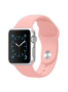 Sport Bands for Apple Watch Series 10 42mm / 9 8 7 41mm / SE (2023) SE (2022) SE 6 5 4 40mm / 3 2 1 38mm Soft Silicone Watch Strap (Standard Size: S / M) - Retro Rose