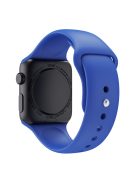 Sport Bands for Apple Watch Series 10 42mm / 9 8 7 41mm / SE (2023) SE (2022) SE 6 5 4 40mm / 3 2 1 38mm Soft Silicone Watch Strap (Standard Size: S / M) - Sea Blue