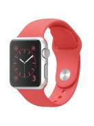 Sport Bands for Apple Watch Series 10 42mm / 9 8 7 41mm / SE (2023) SE (2022) SE 6 5 4 40mm / 3 2 1 38mm Soft Silicone Watch Strap (Standard Size: S / M) - Watermelon Red