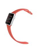 Sport Bands for Apple Watch Series 10 42mm / 9 8 7 41mm / SE (2023) SE (2022) SE 6 5 4 40mm / 3 2 1 38mm Soft Silicone Watch Strap (Standard Size: S / M) - Watermelon Red