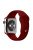 Sport Bands for Apple Watch Series 10 42mm / 9 8 7 41mm / SE (2023) SE (2022) SE 6 5 4 40mm / 3 2 1 38mm Soft Silicone Watch Strap (Standard Size: S / M) - Wine Red