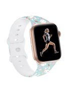 Sport Strap for Apple Watch Series 10 42mm / 9 8 7 41mm / SE (2023) SE (2022) SE 6 5 4 40mm / 3 2 1 38mm Silicone Pattern Watch Band - Easter Pattern 3