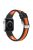 Sports Bi-Color Watch Band Breathable Silicone Strap for Apple Watch Series 10 42mm / 9 8 7 41mm / 6 5 4 SE SE (2022) SE (2023) 40mm / 3 2 1 38mm - Black / Orange