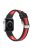 Sports Bi-Color Watch Band Breathable Silicone Strap for Apple Watch Series 10 42mm / 9 8 7 41mm / 6 5 4 SE SE (2022) SE (2023) 40mm / 3 2 1 38mm - Black / Red