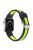 Sports Bi-Color Watch Band Breathable Silicone Strap for Apple Watch Series 10 42mm / 9 8 7 41mm / 6 5 4 SE SE (2022) SE (2023) 40mm / 3 2 1 38mm - Black / Yellow