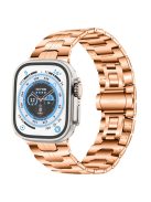 Stainless Steel Band for Apple Watch Series 10 42mm / 9 8 7 41mm / SE (2023) SE (2022) SE 6 5 4 40mm / 3 2 1 38mm Replacement Strap - Rose Gold