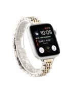 Stainless Steel Smart Watch Band for Apple Watch Series 10 42mm / 9 8 7 41mm / 6 5 4 SE SE (2022) SE (2023) 40mm / 3 2 1 38mm  - Silver / Gold