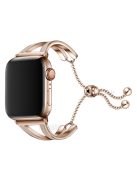 Stainless Steel Watch Band Jewelry Bracelet for Apple Watch Series 10 42mm / 9 8 7 41mm / 6 5 4 SE SE (2022) SE (2023) 40mm / 3 2 1 38mm - Rose Gold / Apricot