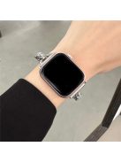 Strap For Apple Watch Series 10 42mm / 9  8 7 41mm  SE (2023) SE(2022)  SE 6 5 4 40mm / 3 2 1 38mm Metal Leopard Head Bracelet - Silver