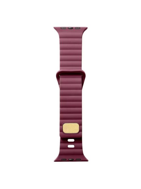 Strap For Apple Watch Series 10 42mm / 9 8 7 41mm / 6 5 4 SE (2023) SE (2022) SE 40mm / 3 2 1 38mm Silicone Replacemnet Band - Wine Red