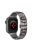 Strap For Apple Watch Series 10 42mm / 9 8 7 41mm / SE (2023) SE (2022) SE  6 5 4 40mm / 3 2 1 38mm Alloy Watch Band - Black+Red