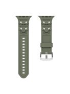 Strap for Apple Watch Series 10 42mm / 9 8 7 41mm / SE (2023) SE (2022) SE 6 5 4 40mm / 3 2 1 38mm Silicone Watch Band - Blackish Green