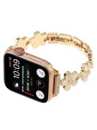 Strap for Apple Watch Series 10 42mm / 9 8 7 41mm / SE (2023) SE (2022) SE 6 5 4 40mm / 3 2 1 38mm Zinc Alloy Watch Strap - Gold