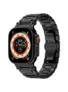 Strap for Apple Watch Series 10 46mm / Ultra 2 / Ultra 49mm / Series 9 8 7 45mm / SE (2023) SE (2022) SE 6 5 4 44mm / 3 2 1 42mm Stainless Steel Band - Black