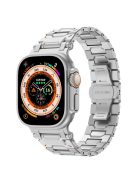 Strap for Apple Watch Series 10 46mm / Ultra 2 / Ultra 49mm / Series 9 8 7 45mm / SE (2023) SE (2022) SE 6 5 4 44mm / 3 2 1 42mm Stainless Steel Band - Silver