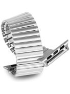 Stretch Spring Flex Radial Strap Stainless Steel Elastic Strap for Apple Watch Series 10 42mm / 9 8 7 41mm / 6 5 4 SE SE (2022) SE (2023) 40mm / 3 2 1 38mm - Silver