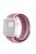 Stripe Nylon Weaven Smart Watch Band for Apple Watch Series 10 42mm / 9 8 7 41mm / SE (2023) SE (2022) SE 6 5 4 40mm / 3 2 1 38mm - Wine Red