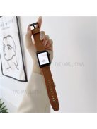 Stylish Genuine Leather Smart Watch Replacement Strap for Apple Watch Series 10 42mm / 9 8 7 41mm / 6 5 4 SE SE (2022) SE (2023) 40mm / 3 2 1 38mm - Brown