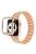 Stylish Rhinestone Decor 3 Beads Stainless Steel Watchband + PC Watch Case Protective Cover for Apple Watch Series 6 / 5 / 4 / SE 44mm / SE (2022) 44mm -  Rose Gold