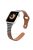 T Liner Design Slim Fabric PU Leather Buckle Watch Strap Wristband for Apple Watch Series 9 / 8 / 7 41mm / SE (2023) / SE(2022) / SE / 6 / 5 / 4 40mm / 3 / 2 / 1 38mm - Black White Swallow Gird