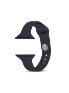 Thin Narrow Replacement Silicone Strap for Apple Watch Series 10 42mm / 9 8 7 41mm / SE (2023) SE (2022) SE 6 5 4 40mm / 3 2 1 38mm - Dark Blue