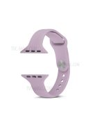 Thin Narrow Replacement Silicone Strap for Apple Watch Series 10 42mm / 9 8 7 41mm / SE (2023) SE (2022) SE 6 5 4 40mm / 3 2 1 38mm - Dark Purple