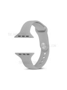 Thin Narrow Replacement Silicone Strap for Apple Watch Series 10 42mm / 9 8 7 41mm / SE (2023) SE (2022) SE 6 5 4 40mm / 3 2 1 38mm - Grey