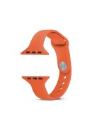 Thin Narrow Replacement Silicone Strap for Apple Watch Series 10 42mm / 9 8 7 41mm / SE (2023) SE (2022) SE 6 5 4 40mm / 3 2 1 38mm - Orange