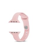 Thin Narrow Replacement Silicone Strap for Apple Watch Series 10 42mm / 9 8 7 41mm / SE (2023) SE (2022) SE 6 5 4 40mm / 3 2 1 38mm - Pink